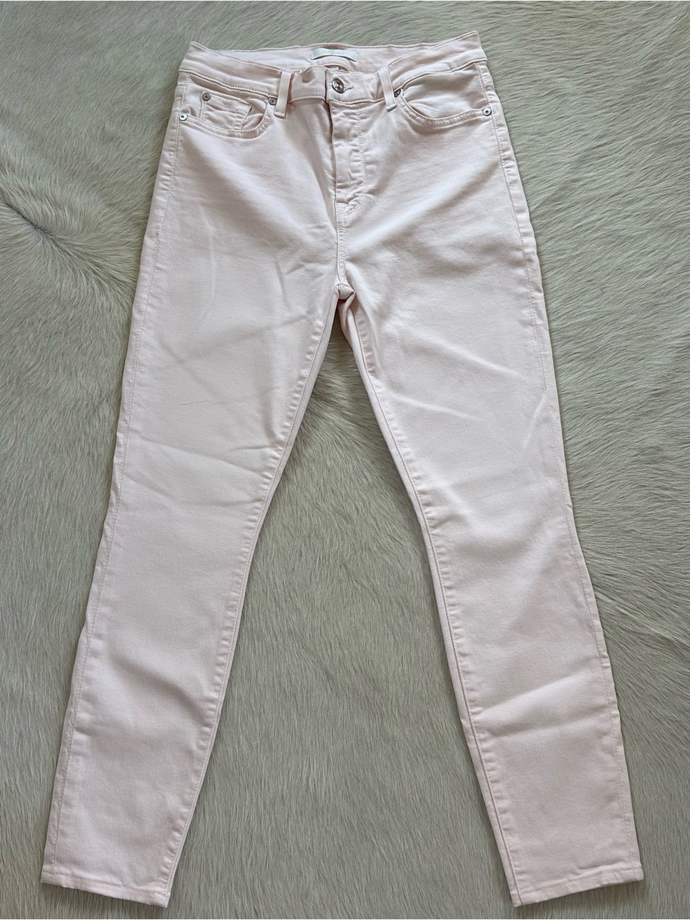 7 for all Mankind  pink straight/skinny jeans
